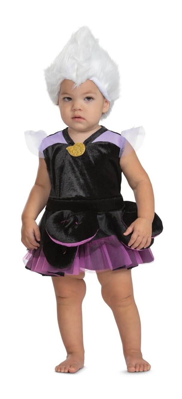 Disney Ursula Child Baby Infant Girls Costume Size 6-12 Months Little Mermaid